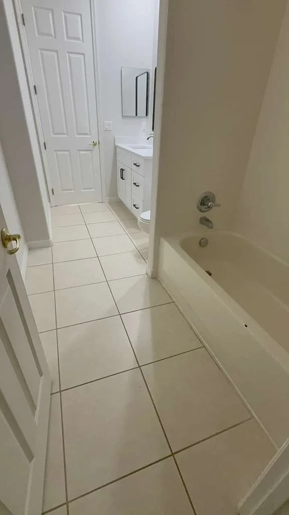 Bathroom cleaned by Lima Cleaning Services